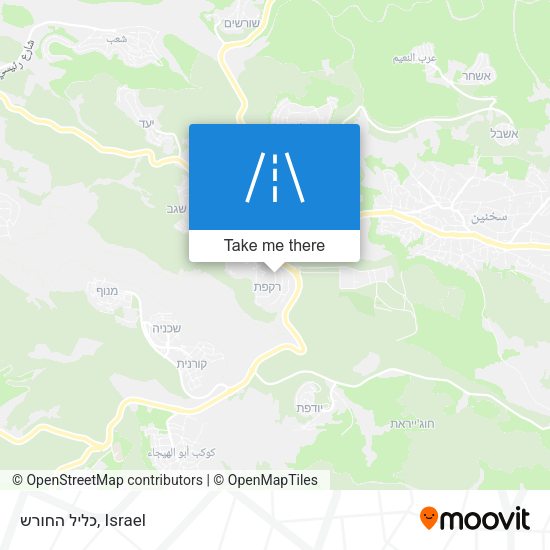 כליל החורש map
