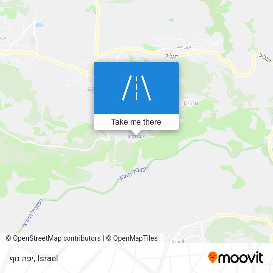 יפה נוף map