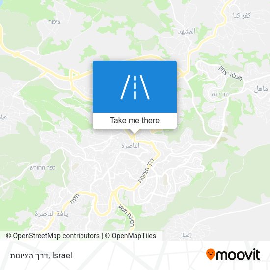 דרך הציונות map