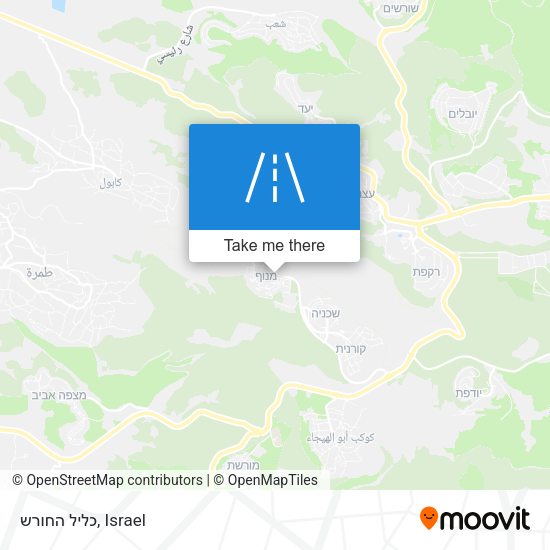 כליל החורש map
