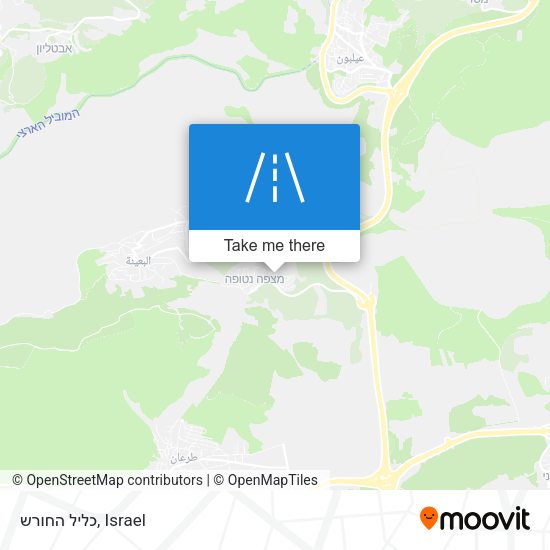 כליל החורש map