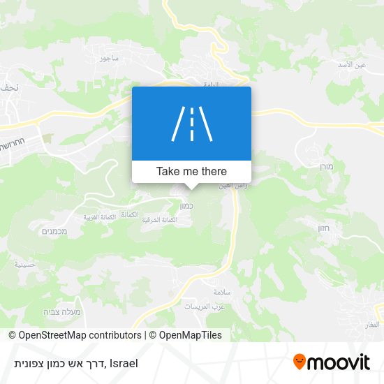 דרך אש כמון צפונית map