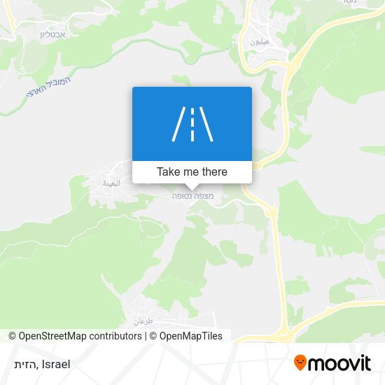 הזית map