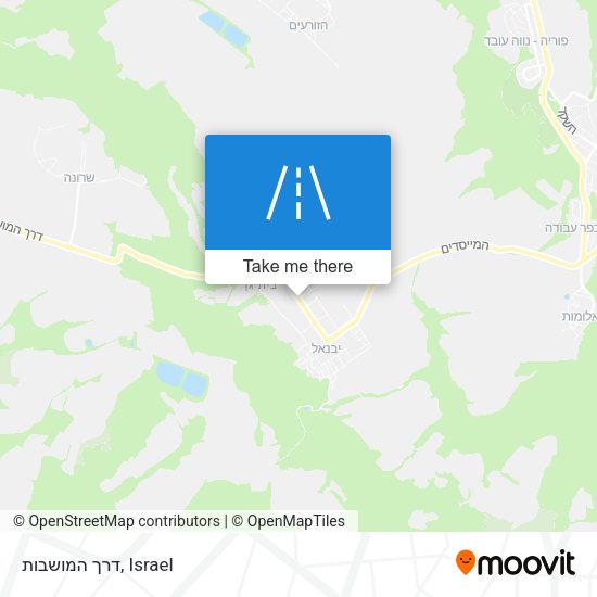 דרך המושבות map