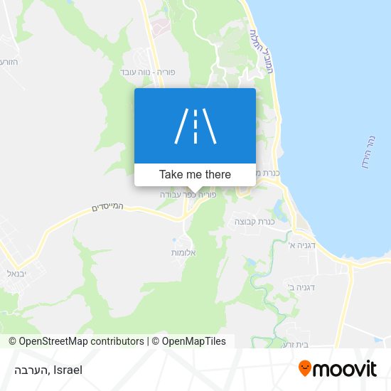 הערבה map