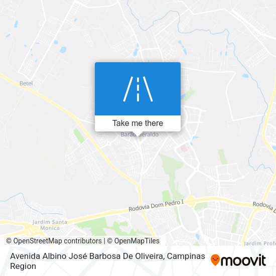 Avenida Albino José Barbosa De Oliveira map