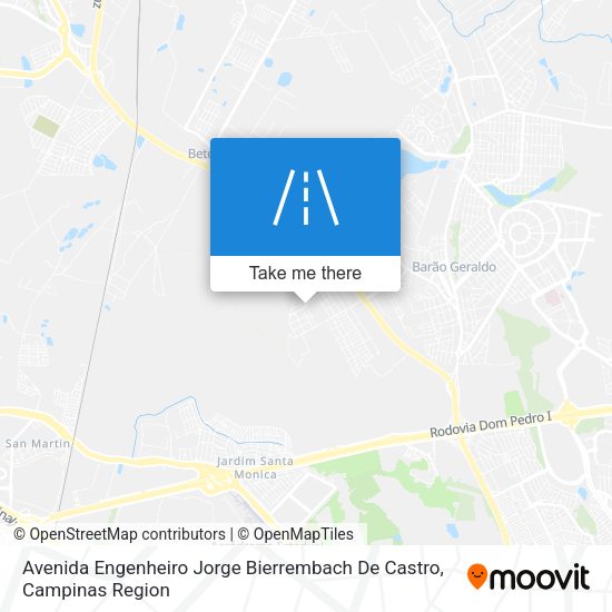Avenida Engenheiro Jorge Bierrembach De Castro map
