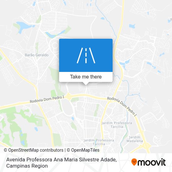 Avenida Professora Ana Maria Silvestre Adade map