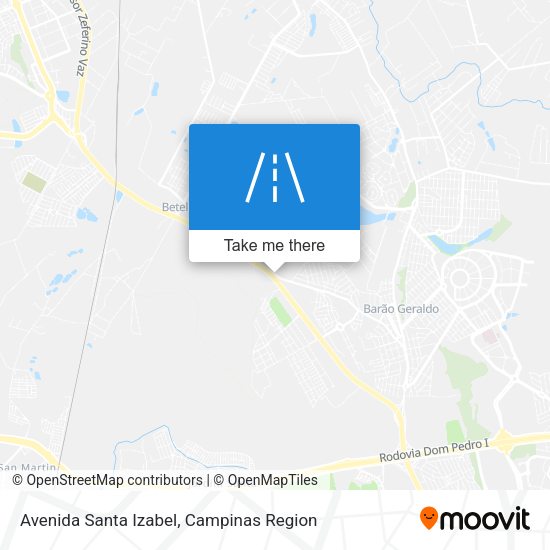 Avenida Santa Izabel map