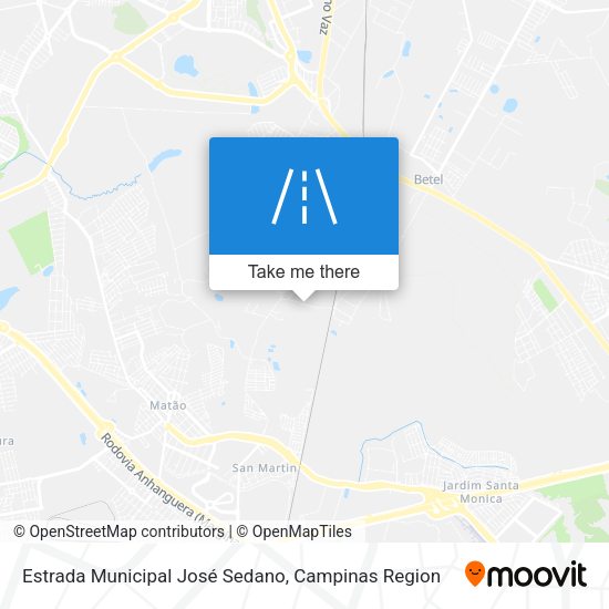 Estrada Municipal José Sedano map