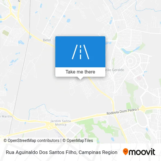 Rua Aguinaldo Dos Santos Filho map