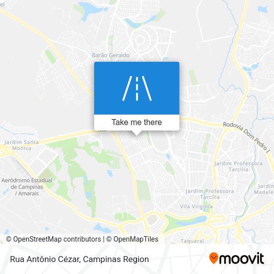 Rua Antônio Cézar map