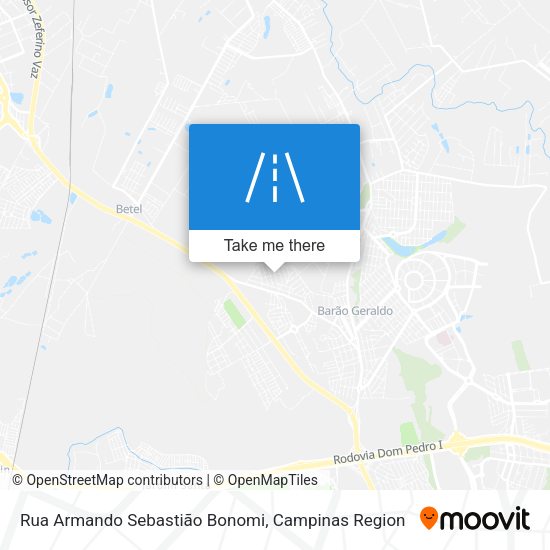 Rua Armando Sebastião Bonomi map