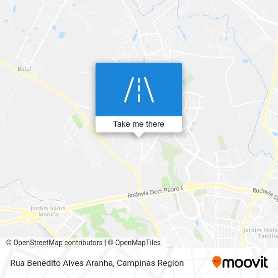 Rua Benedito Alves Aranha map