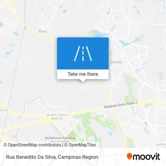 Rua Benedito Da Silva map