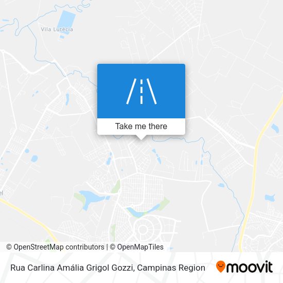 Rua Carlina Amália Grigol Gozzi map