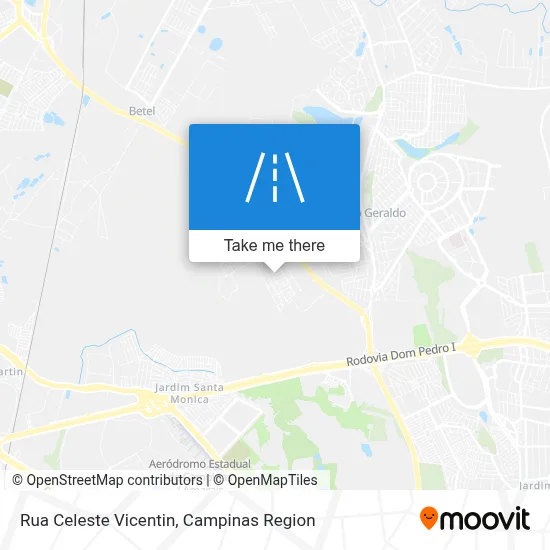 Rua Celeste Vicentin map
