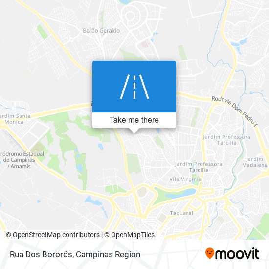 Mapa Rua Dos Bororós