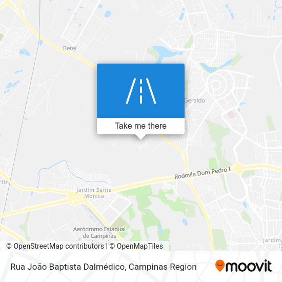 Rua João Baptista Dalmédico map