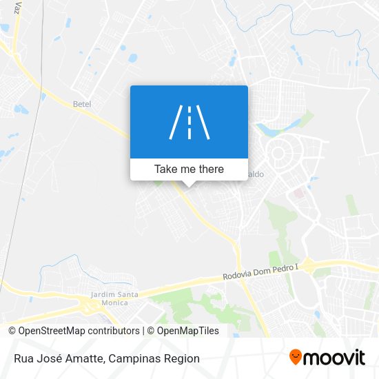 Rua José Amatte map
