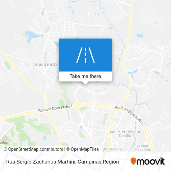 Rua Sérgio Zacharias Martiini map
