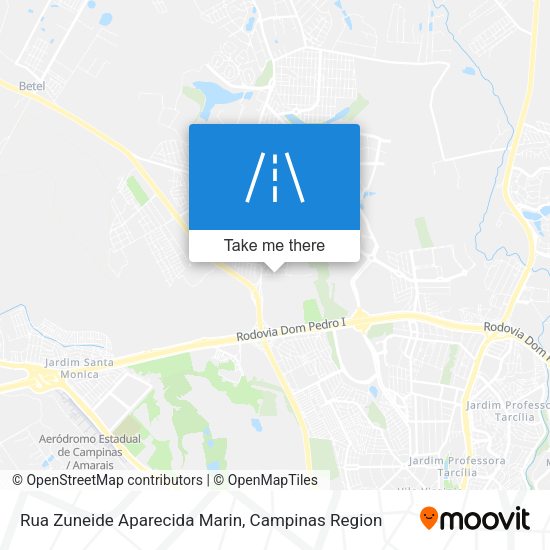 Rua Zuneide Aparecida Marin map