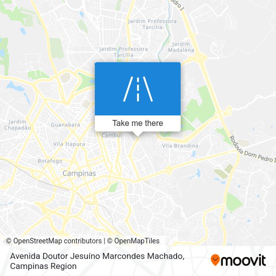 Avenida Doutor Jesuíno Marcondes Machado map