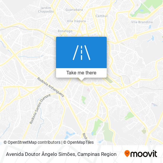 Mapa Avenida Doutor Ângelo Simões