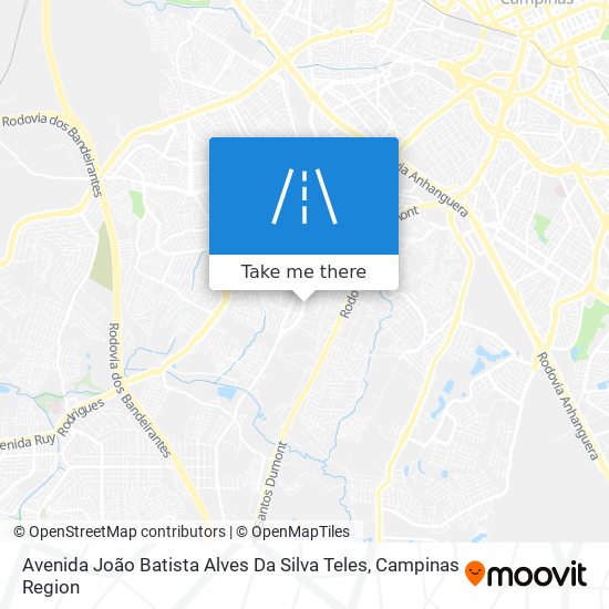 Mapa Avenida João Batista Alves Da Silva Teles