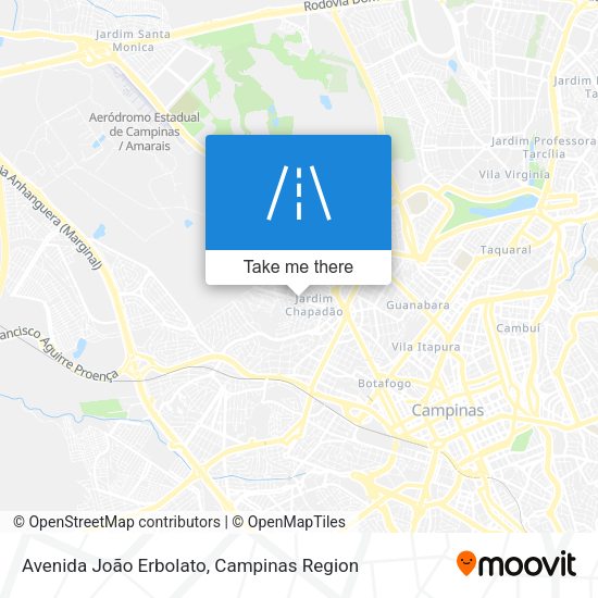 Avenida João Erbolato map