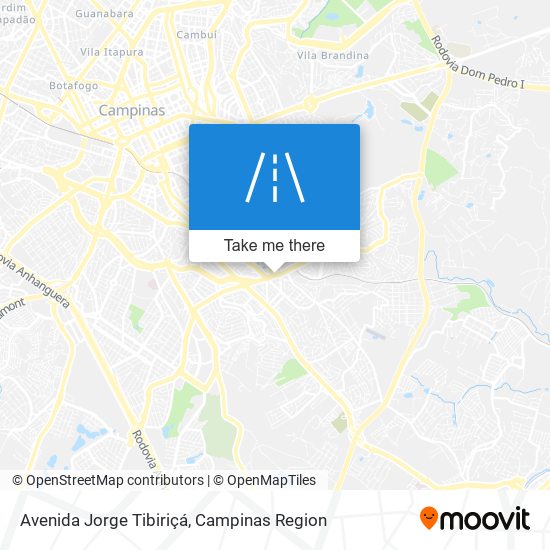 Mapa Avenida Jorge Tibiriçá