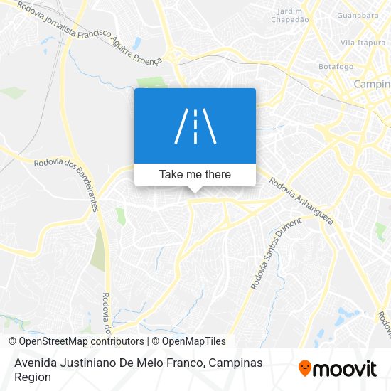 Avenida Justiniano De Melo Franco map
