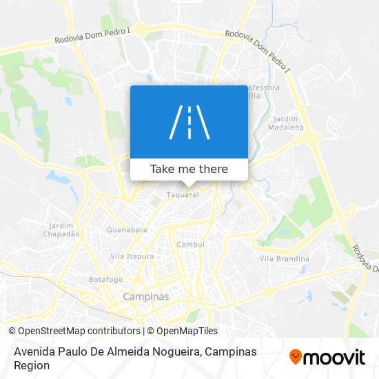 Mapa Avenida Paulo De Almeida Nogueira