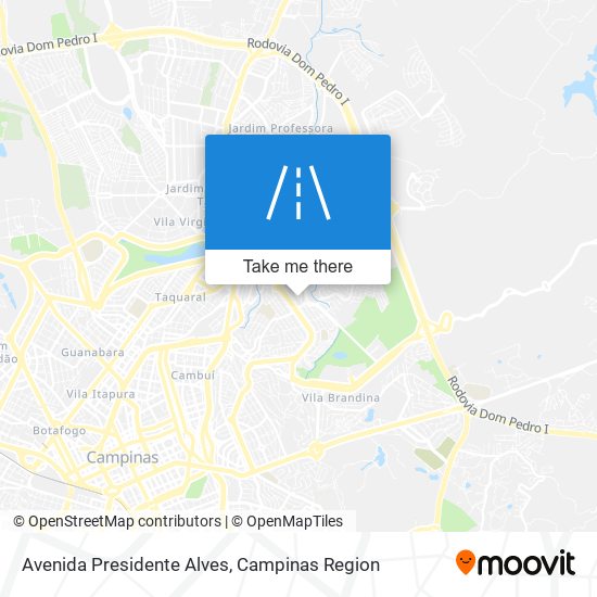 Mapa Avenida Presidente Alves