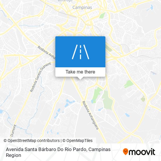 Mapa Avenida Santa Bárbaro Do Rio Pardo