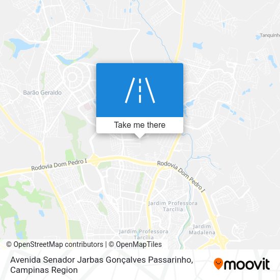 Avenida Senador Jarbas Gonçalves Passarinho map