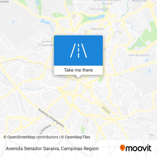 Mapa Avenida Senador Saraiva