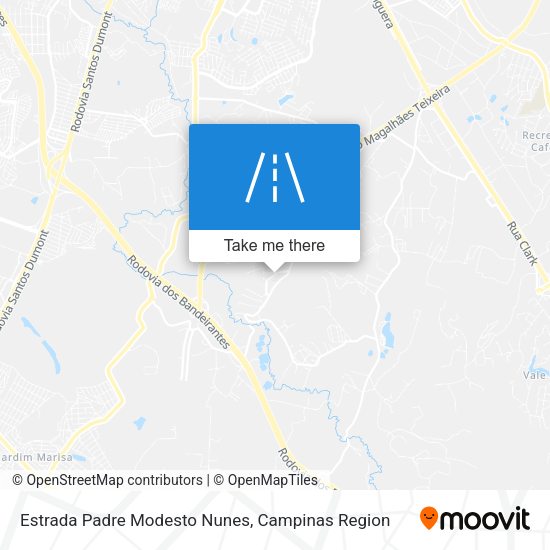 Estrada Padre Modesto Nunes map