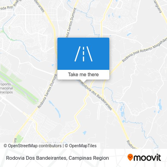 Rodovia Dos Bandeirantes map
