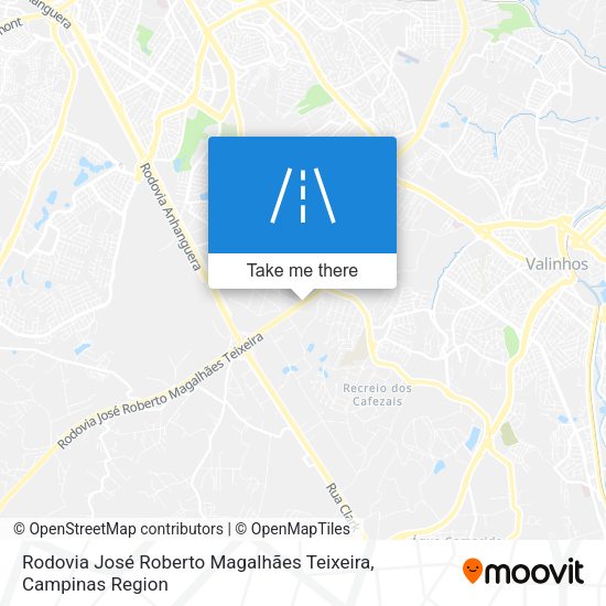Rodovia José Roberto Magalhães Teixeira map