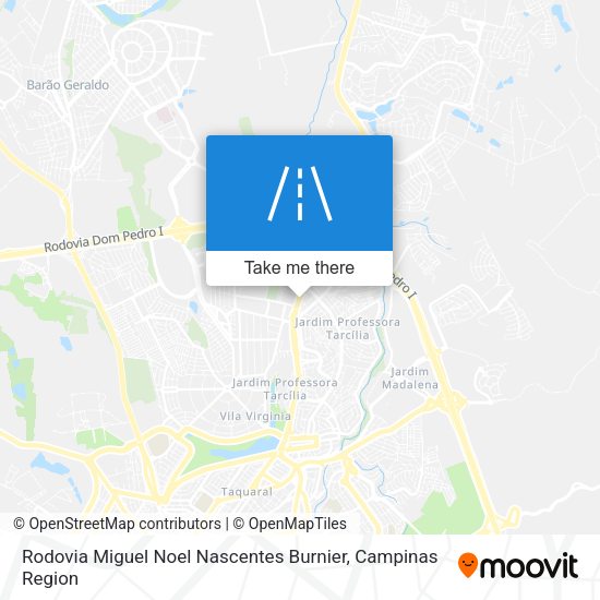 Rodovia Miguel Noel Nascentes Burnier map