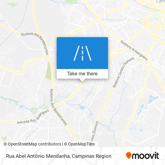 Rua Abel Antônio Mendanha map