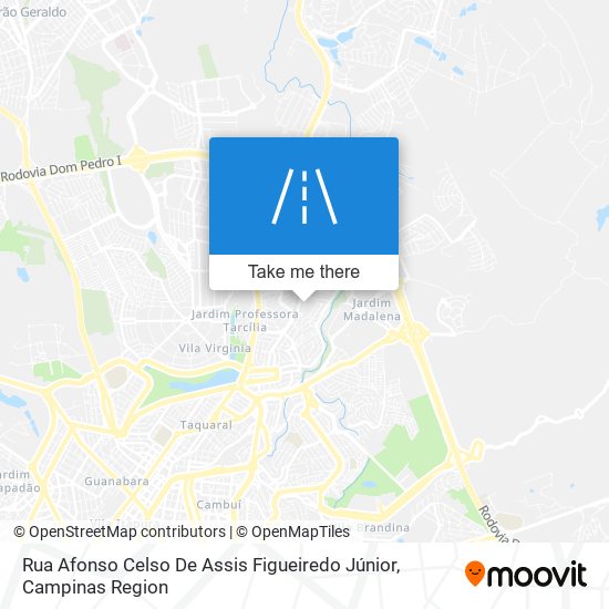 Rua Afonso Celso De Assis Figueiredo Júnior map