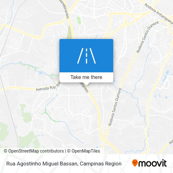 Rua Agostinho Miguel Bassan map