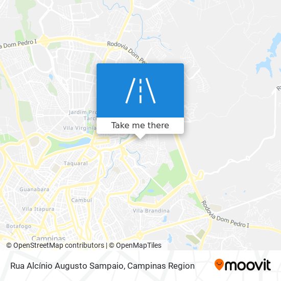 Rua Alcínio Augusto Sampaio map