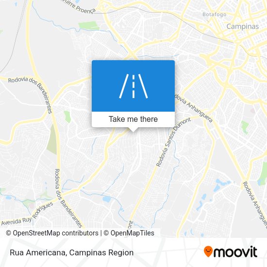 Rua Americana map