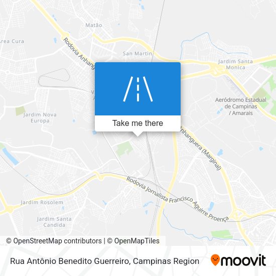 Rua Antônio Benedito Guerreiro map
