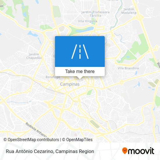 Rua Antônio Cezarino map