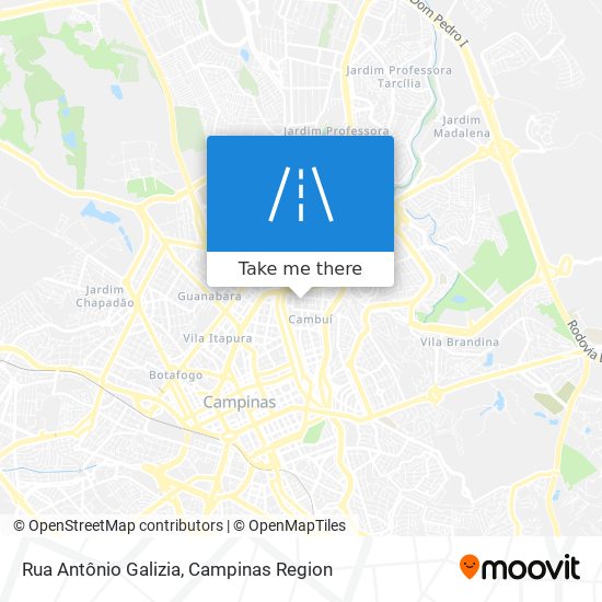 Mapa Rua Antônio Galizia