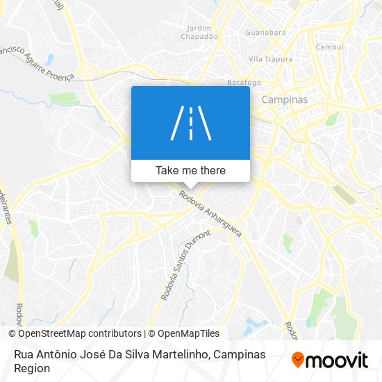 Rua Antônio José Da Silva Martelinho map